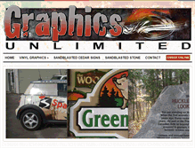 Tablet Screenshot of graphics-unlimited.ca